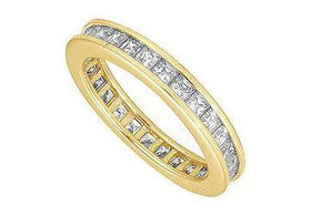 Diamond Eternity Band : 14K Yellow Gold - 3.00 CT Diamonds - Ring Size 9.5diamond 