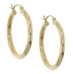 Genuine 14K Gold Hoop Earringsgenuine 