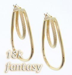18K Gold Modern Hoop Huggie Earringsgold 