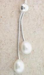 Pearl and Sterling Silver necklacepearl 