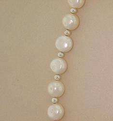 Freshwater Pearl Sterling Silver Necklacefreshwater 