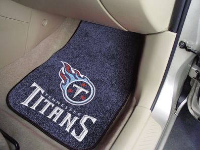 National Football League Tennessee Titans 2-piece Carpeted Car Mats 18""x27""tennessee 
