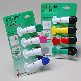 KITCHEN CLIPS S/4 MAGNET/RUBBER Case Pack 96