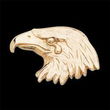 14K White Gold Eagle Lapel Pin