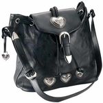 Italian Stone Design Leather Shoulder Bag