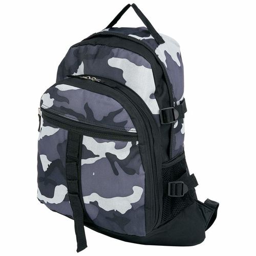 Extreme Pak&trade; Black and Gray Urban Camouflage Backpack