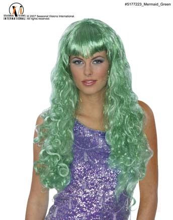 Mermaid Wig Green