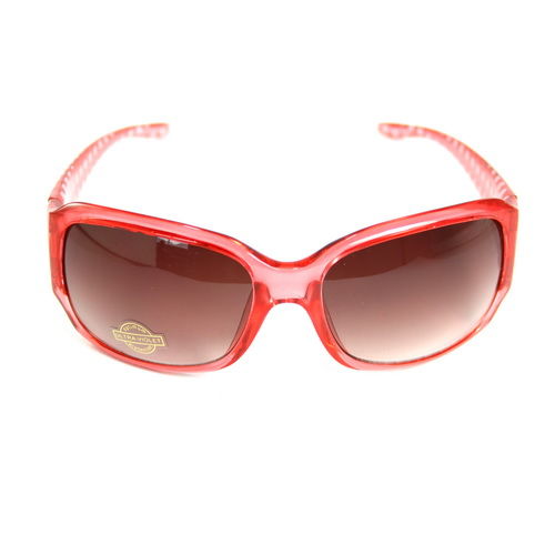 Crystal RED Frame UV Protection Sunglasses lady's Eyewear