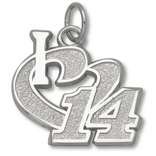 I Heart 14 Charm - Nascar - Racing in Sterling Silver - Adorable
