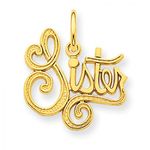 Sister Charm in 14kt Yellow Gold - Mirror Polish - Alluring - Women