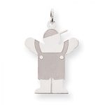 Boy Charm in Sterling Silver - Glossy Finish - Enticing - Women