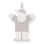 Boy Charm in Sterling Silver - Mirror Polish - Exquisite - Women