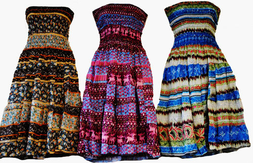 Womens Smocked Top Summer Dresses Case Pack 12