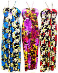 Womens Tie Neck Floral Print Dresses - Assorted Case Pack 12
