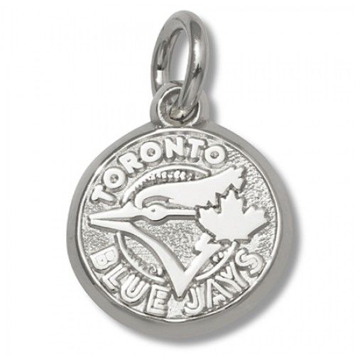 Toronto Blue Jays Charm in 10kt White Gold - Cute - Unisex Adult