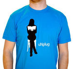 Twill Co ""Unplug"" Design Graphic T Shirt- Mens XL Case Pack 12
