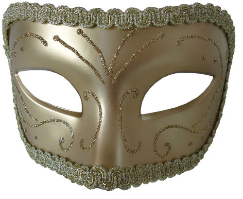 Medieval Opera Mask Gold Gold