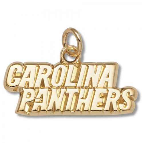Carolina Panthers Charm in Yellow Gold - 14kt - Appealing - Unisex Adult