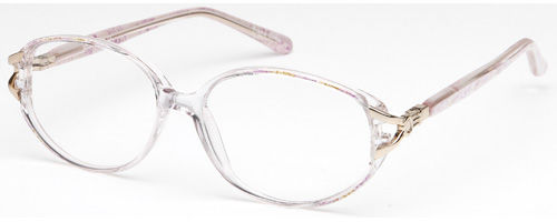 Womens Etched Prescription Glasses in Rose