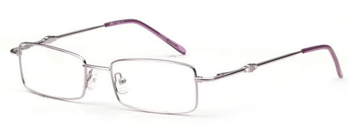 Womens Squared Ultra Thin Prescription Glasses in Violet