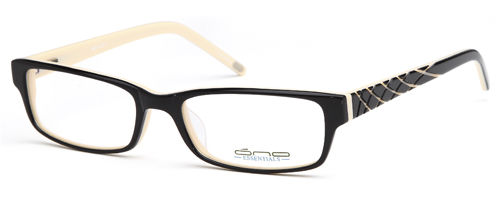 Womens Two Toned Prescription Glasses in Yellow and Black