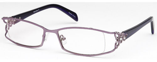 Womens Sophisticated Thin Framed Prescription Glasses in Purple