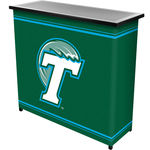 Tulane University&#8482; 2 Shelf Portable Bar w/ Case