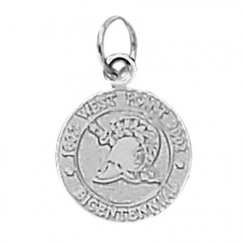 Us Military Academy Charm in Sterling Silver - Enticing - Unisex Adult