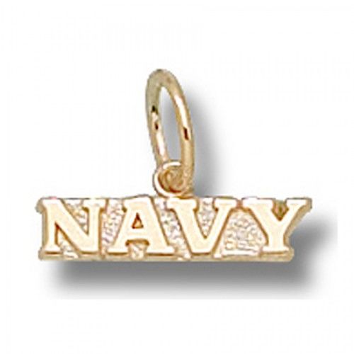 Navy Charm in Yellow Gold - 14kt - Polished Finish - Pleasing