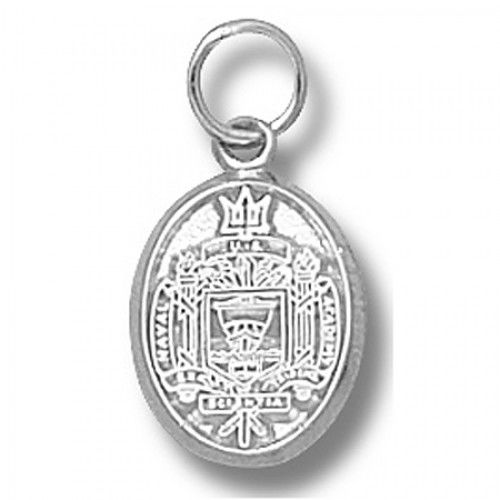 Us Naval Academy Seal Charm in Sterling Silver - Superb - Unisex Adult