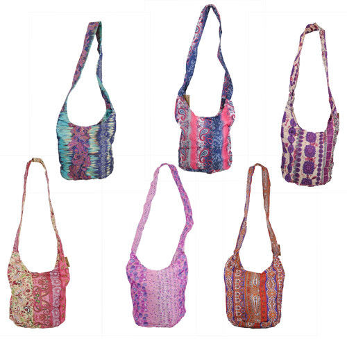 Assorted Colors Hippie Bucket Cross Bag Case Pack 24