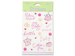 Baby girl stickers, four sheets