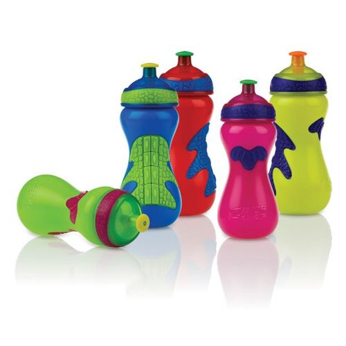 Nuby Gator Grip Sports Bottle with Pop-Up Sipper Case Pack 48