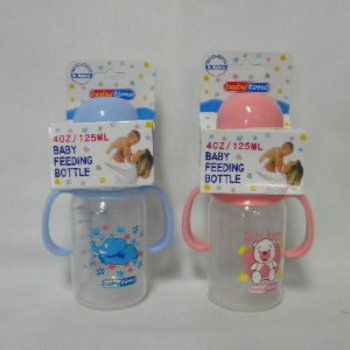 4Oz Plastic Baby Bottle W-Handles Bpa Free Case Pack 48