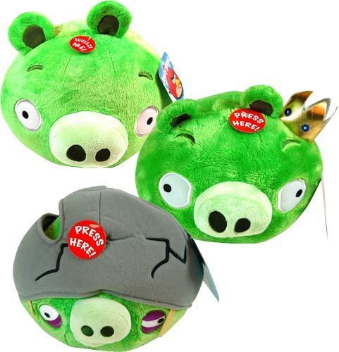 8 Inch Plush Angry Birds Pig Sound Affects Case Pack 6
