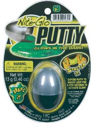 Glow In The Dark Play Putty Case Pack 12