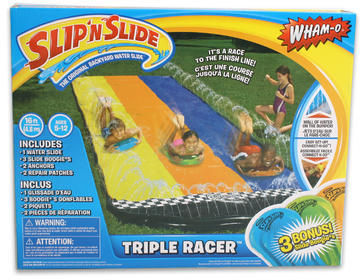 16 Ft Slip N Slide 3 Lane Racer Water Fun Case Pack 3
