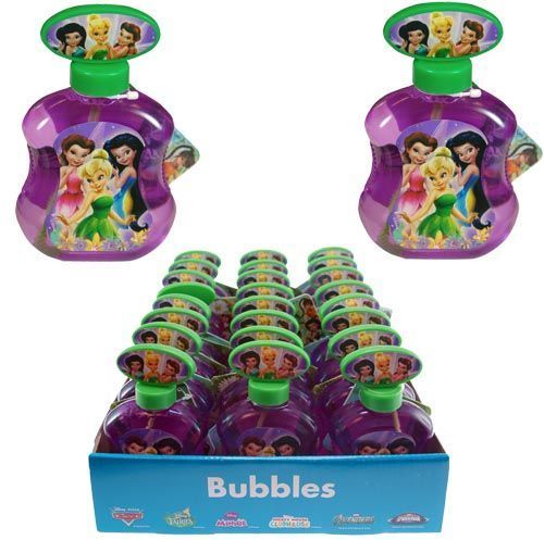 Disney Fairies 5Oz Bubble Bottles 5""x3.25""x1.50"" Case Pack 24