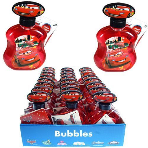 Disney Cars 5Oz Bubble Bottles 5""x3.25""x1.50"" Case Pack 24