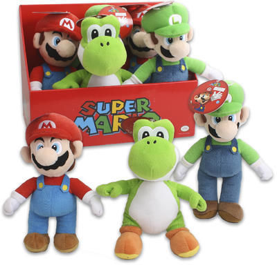 12"" Plush Super Mario Luigi Yoshi Mixes Case Pack 6