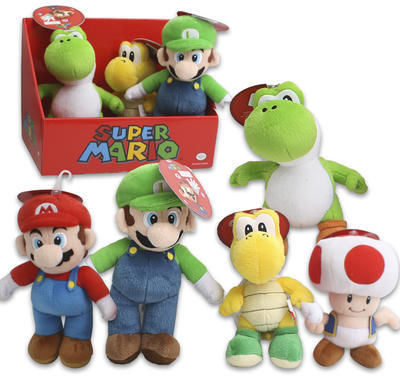 8"" Plush Super Mario Luigi Yoshi Mixes Case Pack 6