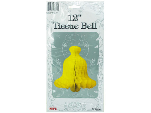 12&quot; yellow tissue bell