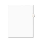 Avery-Style Legal Side Tab Divider, Title: 33, Letter, White, 25/Pack