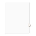 Avery-Style Legal Side Tab Divider, Title: 45, Letter, White, 25/Pack