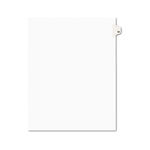 Avery-Style Legal Side Tab Divider, Title: 52, Letter, White, 25/Pack