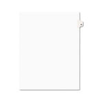 Avery-Style Legal Side Tab Divider, Title: 53, Letter, White, 25/Pack