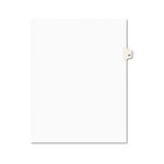Avery-Style Legal Side Tab Divider, Title: 57, Letter, White, 25/Pack