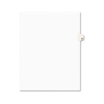 Avery-Style Legal Side Tab Divider, Title: 58, Letter, White, 25/Pack