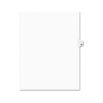 Avery-Style Legal Side Tab Divider, Title: 60, Letter, White, 25/Pack