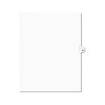 Avery-Style Legal Side Tab Divider, Title: 62, Letter, White, 25/Pack